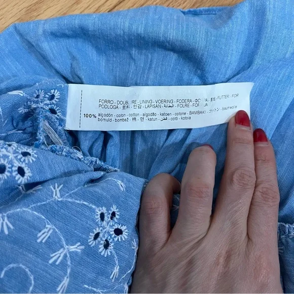 Zara Open Work Embroidered Top - Picture 8 of 11